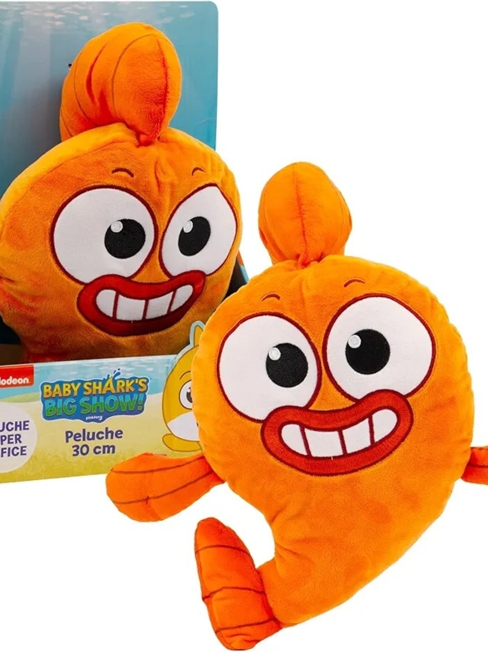Nickelodeon Baby Shark's Big Show Fin Friend William Orange Gold Fish 12" Plush